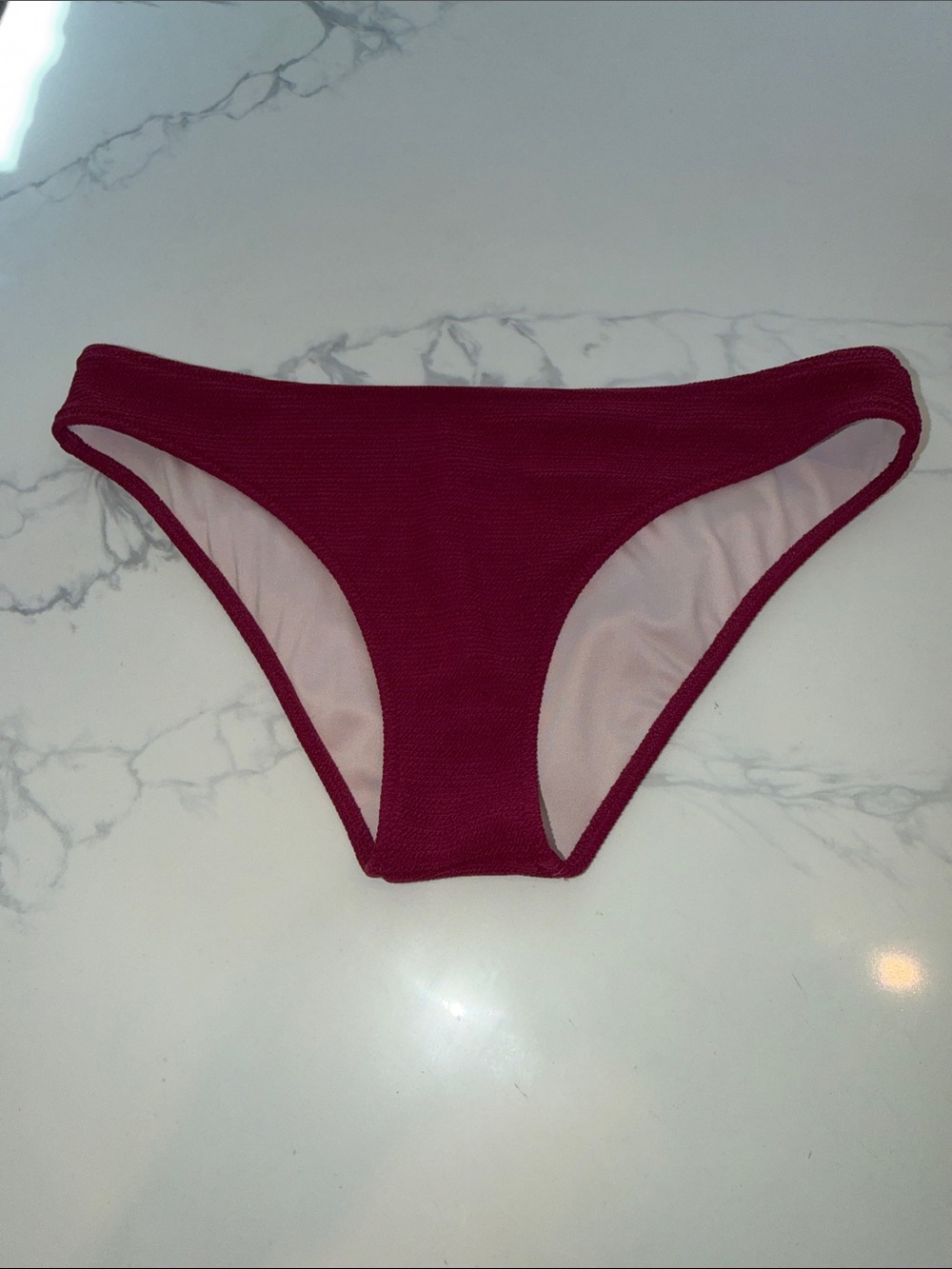 Shade & Shore Sun Coast Cheeky Textured Bikini Bottom